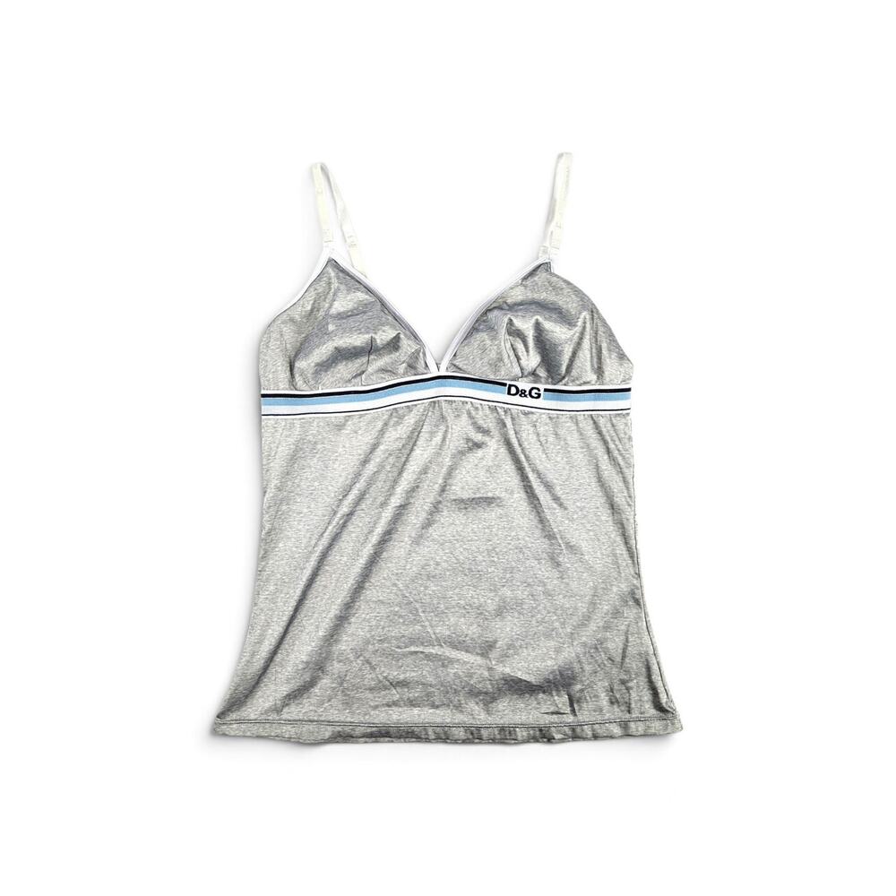 Y2k D&G by Dolce & Gabbana Cami Top Vintage Sporty - Size Medium